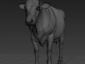 Spitzenkuh 3D Modell