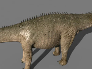 실제 디플로도쿠스 공룡 - 애니메이션 3D 모델