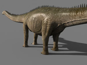 실제 디플로도쿠스 공룡 - 애니메이션 3D 모델