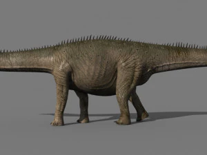 실제 디플로도쿠스 공룡 - 애니메이션 3D 모델
