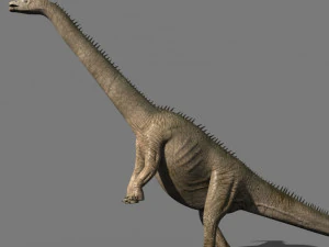 실제 디플로도쿠스 공룡 - 애니메이션 3D 모델