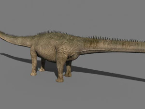 실제 디플로도쿠스 공룡 - 애니메이션 3D 모델