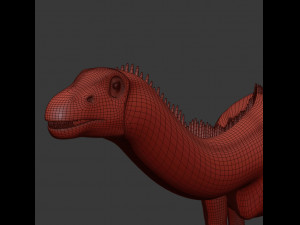 real life diplodocus dinosaur - animated 3D 모델