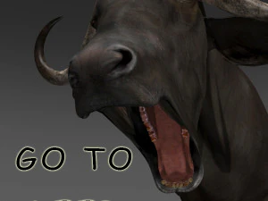 animated buffalo 3D Model
