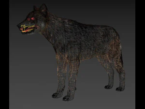 my wolf - 3d animated wolf model 3D Model