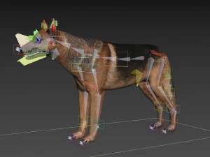 my dog - 3d animated dog model 3D Model
