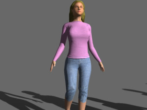 Walking 3d people 3D Model