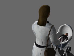 Walking 3d people 3D Model