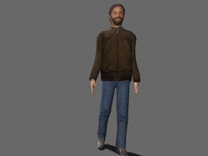 Walking 3d people 3D Model