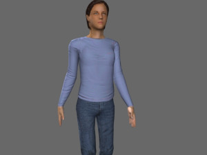 Walking 3d people 3D Model