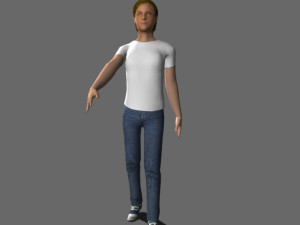 Walking 3d people 3D Model