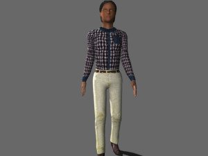 Walking 3d people 3D Model