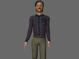 Walking 3d people 3D Model