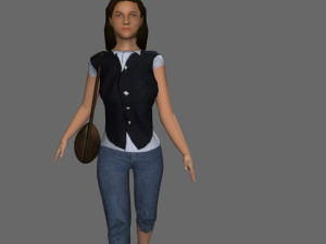 Walking 3d people 3D Model