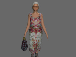 Walking 3d people 3D Model