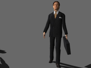 Walking 3d people 3D Model