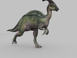 parasaurolophus 8192 hd - 3d animated model 3D Model