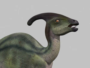 parasaurolophus 8192 hd - 3d animated model 3D Model