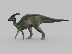 parasaurolophus 8192 hd - 3d animated model 3D Model