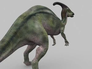 parasaurolophus 8192 hd - 3d animated model 3D Model