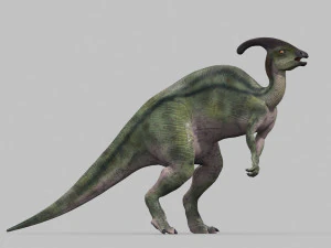 parasaurolophus 8192 hd - 3d animated model 3D Model