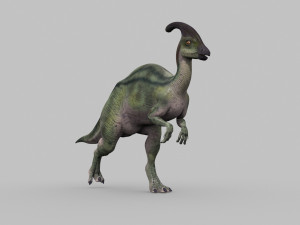 parasaurolophus 8192 hd - 3d animated model 3D Model