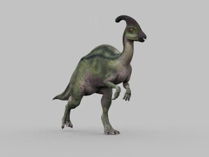 parasaurolophus 8192 hd - 3d animated model 3D Model