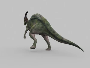 parasaurolophus 8192 hd - 3d animated model 3D Model