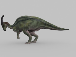parasaurolophus 8192 hd - 3d animated model 3D Model