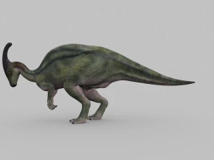 parasaurolophus 8192 hd - 3d animated model 3D Model