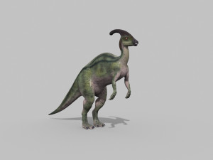 parasaurolophus 8192 hd - 3d animated model 3D Model