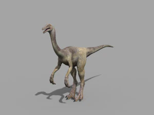 gallimimus 8192 hd - 3d animated model 3D Model