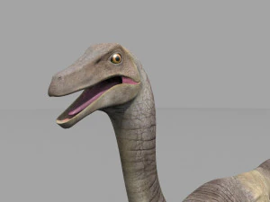 gallimimus 8192 hd - 3d animated model 3D Model