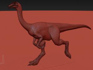gallimimus 8192 hd - 3d animated model Model 3D