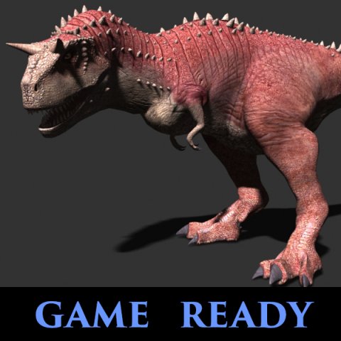 carnotaur resurrection - game ready 3D Model .c4d .max .obj .3ds .fbx .stl .blend 