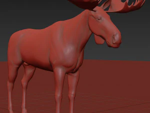 仮想ヘラジカ 3Dモデル