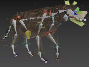 hyena value - 3d animated hyena model 3D Model