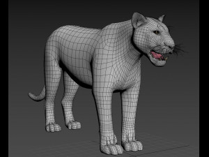 mountain lion 3D मॉडल