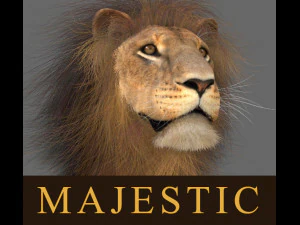 le&oacute;n majestuoso Modelo 3D