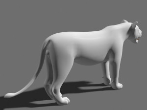 majestic lion 3D 模型