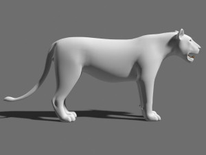 majestic lion 3D 模型
