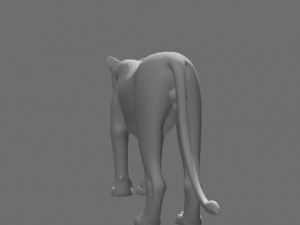 majestic lion 3D 模型
