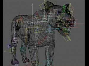 majestic lion 3D 模型