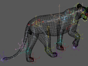 majestic lion 3D Model