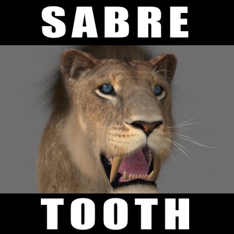 sabretooth Modello 3D .c4d .max .obj .3ds .fbx .stl .blend 