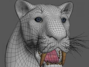 सेबरटूथ 3D मॉडल