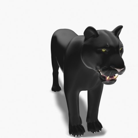 feline panther Model 3D .c4d .max .obj .3ds .fbx .stl .blend 