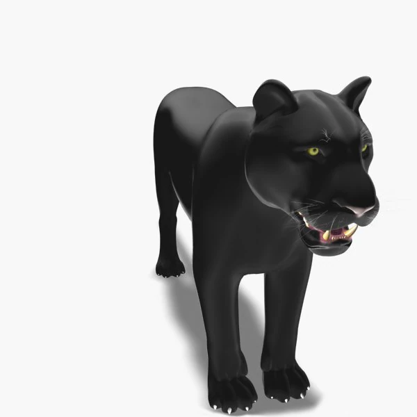 feline panther 3D Model .c4d .max .obj .3ds .fbx .stl .blend 