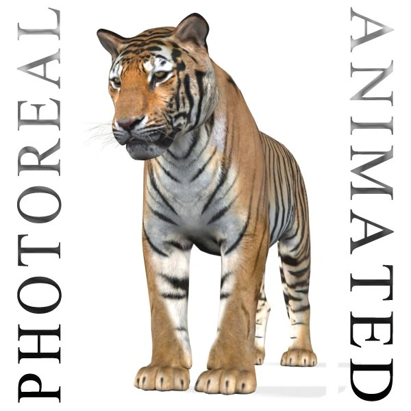 the ultimate cgi tiger 3D Model .c4d .max .obj .3ds .fbx .stl .blend