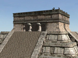 photoreal mayan temple 3D Model